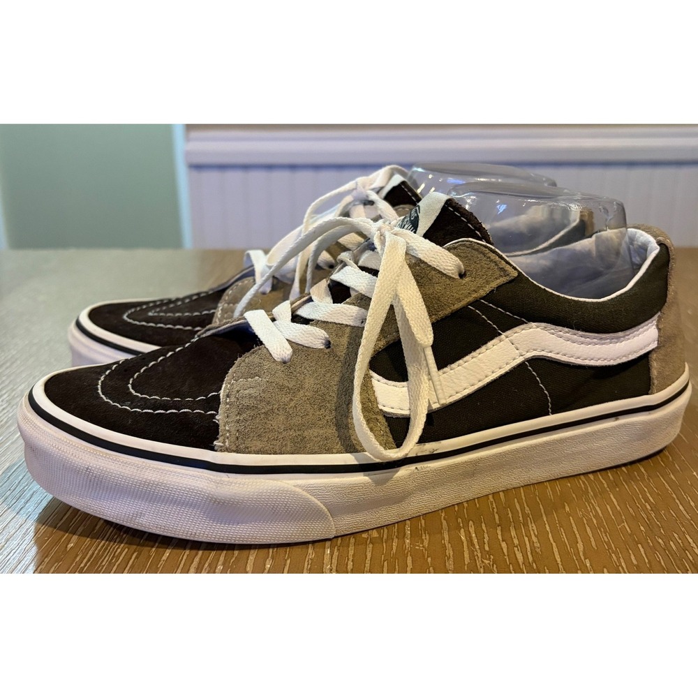 Vans Sk8-Low Skate Shoe Forest Night Demitasse Green Brown Mens 8 Womens 9.5
